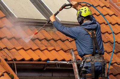 Démoussage et hydrofuge de toiture à Rubrouck